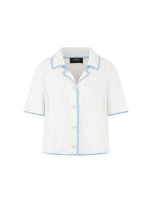 Marc Cain Collections Kurzarm-Cardigan mit dezentem Strickmuster