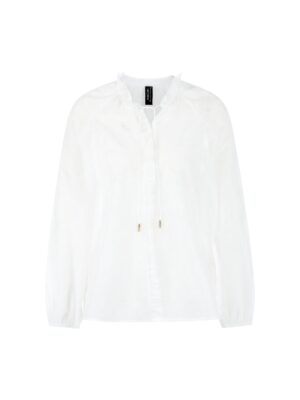 Marc Cain Collections Leichte Tunika mit Stickerei & Rüschen