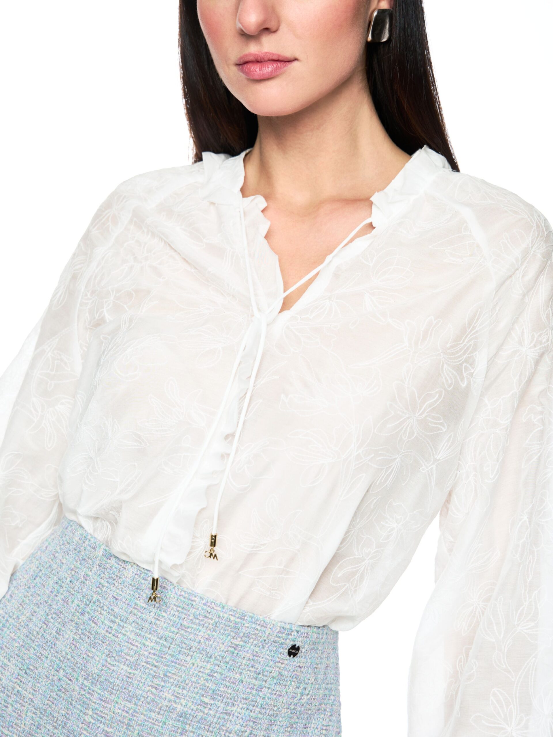 Marc Cain Collections Leichte Tunika mit Stickerei & Rüschen – Bild 4