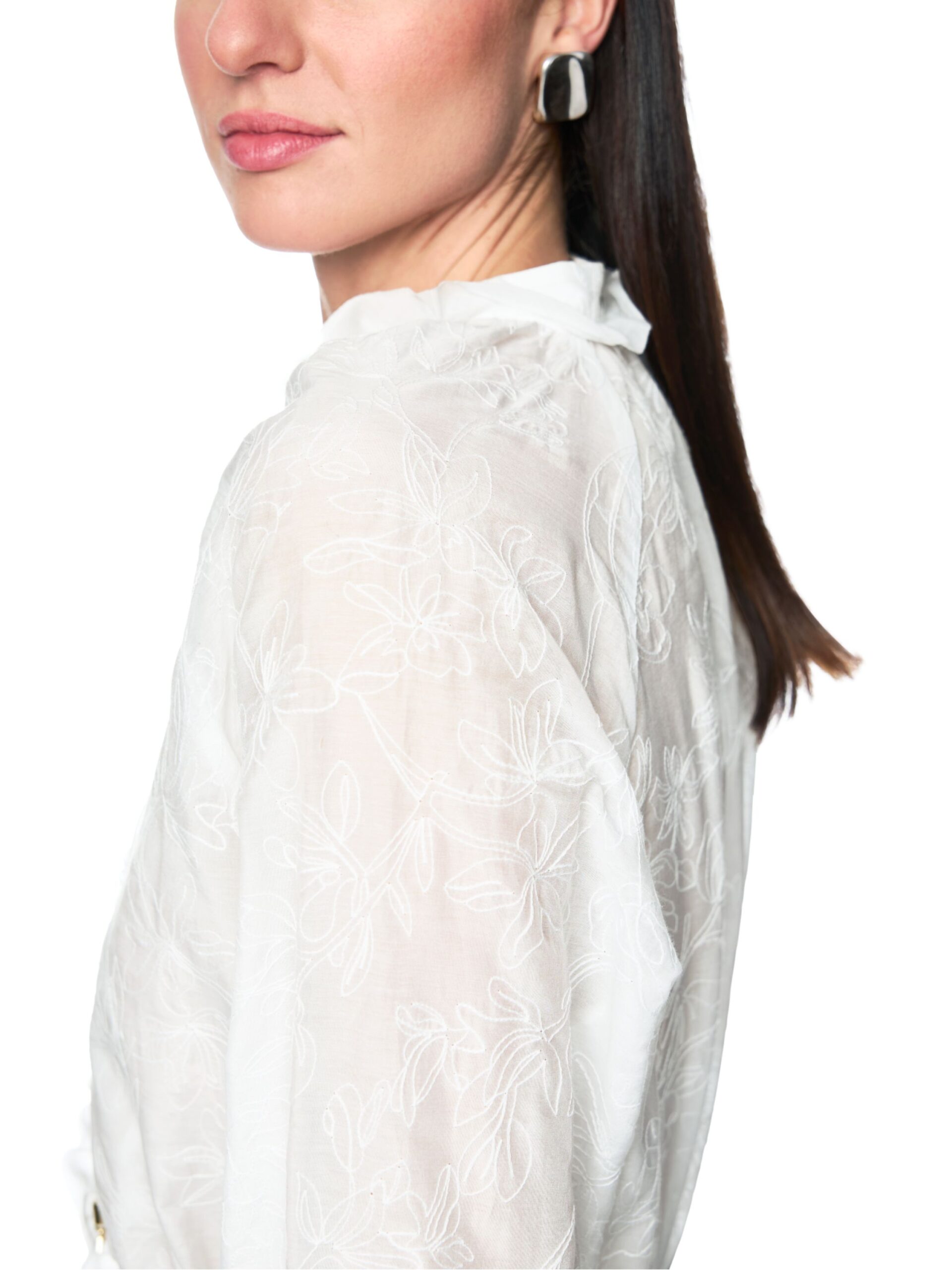 Marc Cain Collections Leichte Tunika mit Stickerei & Rüschen – Bild 5