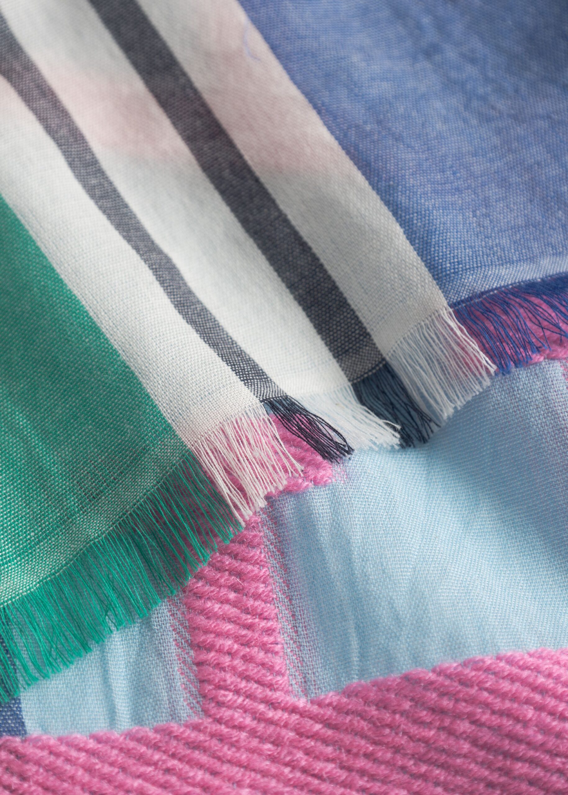 Codello Schal mit Streifenmuster und BEACH VIBES-Schriftzug – Bild 3