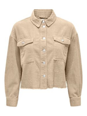 ONLY Cordjacke mit Stehkragen und Knopfleiste