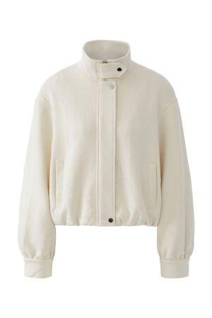 Oui Jacke aus Scuba-Stoff mit O-Shape-Schnitt