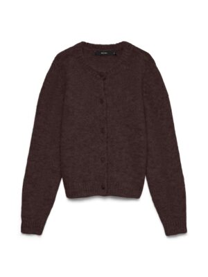 VERO MODA Grob gestrickter Cardigan mit Rundhalsausschnitt