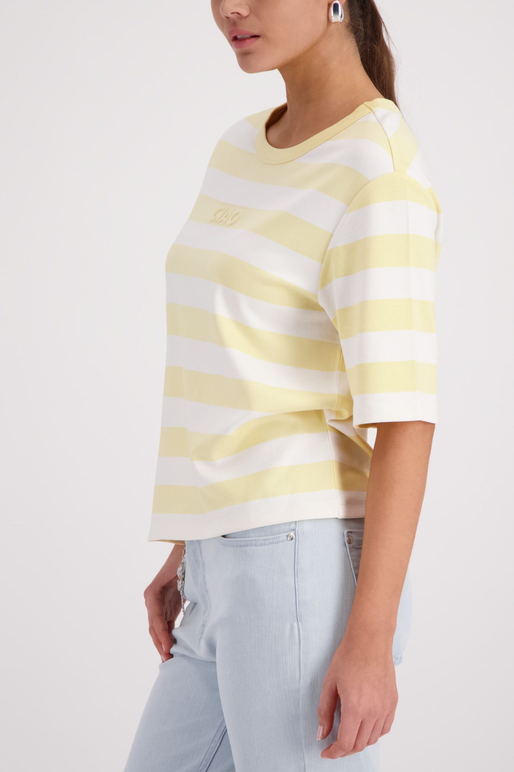 monari Sweatshirt mit modischen Streifen – Bild 6