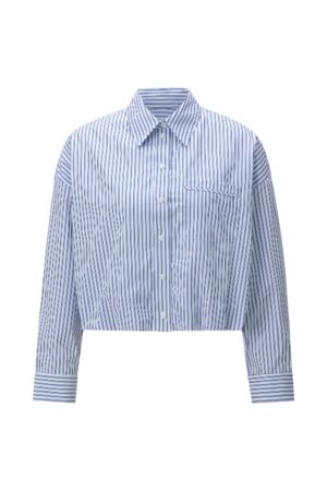 Rich & Royal Cotton Striped Balloon Blouse