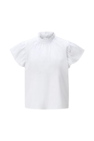 Rich & Royal Ruffle Cotton Blouse