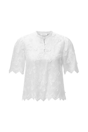 Rich & Royal Mat Mix Bluse Broderie Anglaise