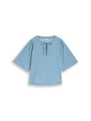 Tom Tailor Denim Jeansbluse mit Schleifen-Detail