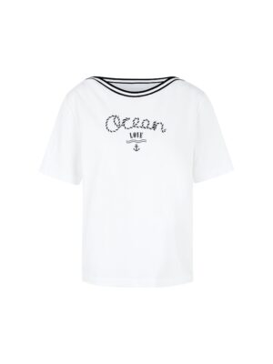 Marc Cain Sports T-Shirt mit maritimem Print