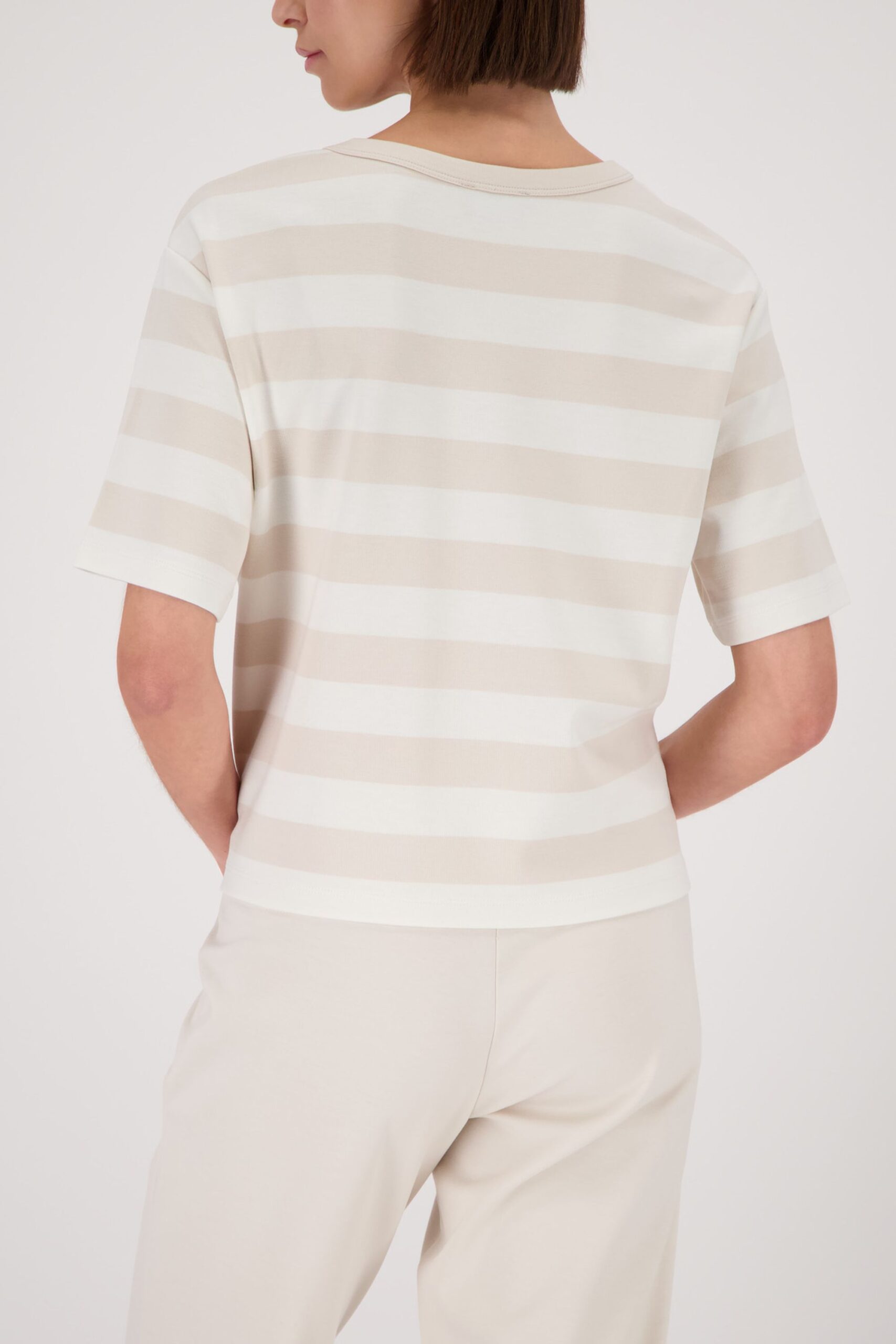 monari Sweatshirt mit Streifen und Prägedruck – Bild 5