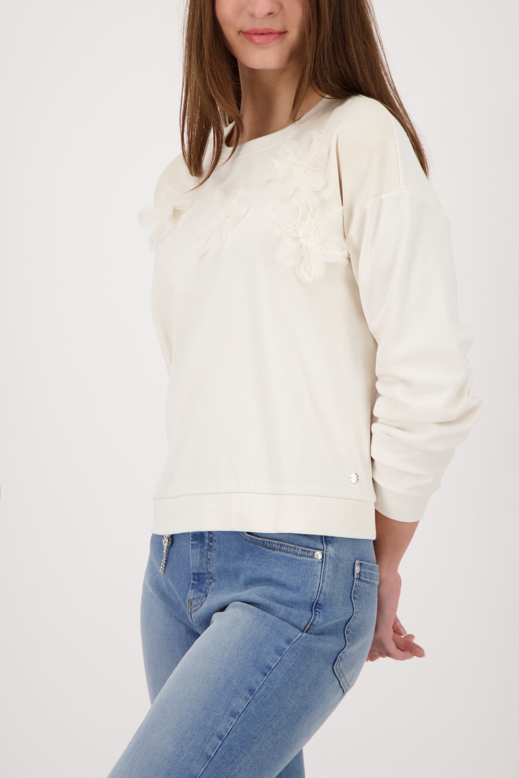 monari Sweatshirt mit 3D-Blumen – Bild 6