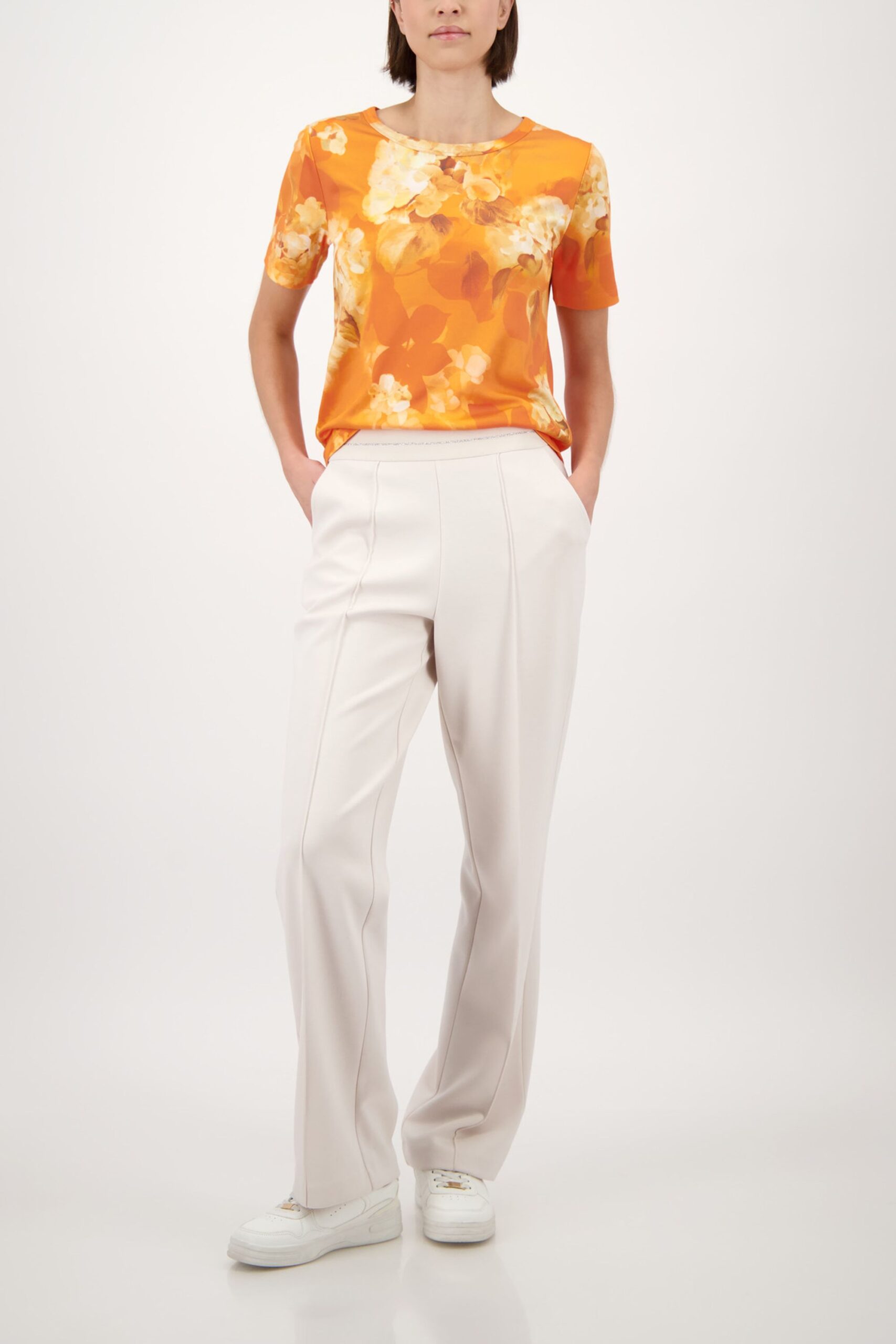 monari Viskosemischungshose mit Glitzerstreifen – Bild 2