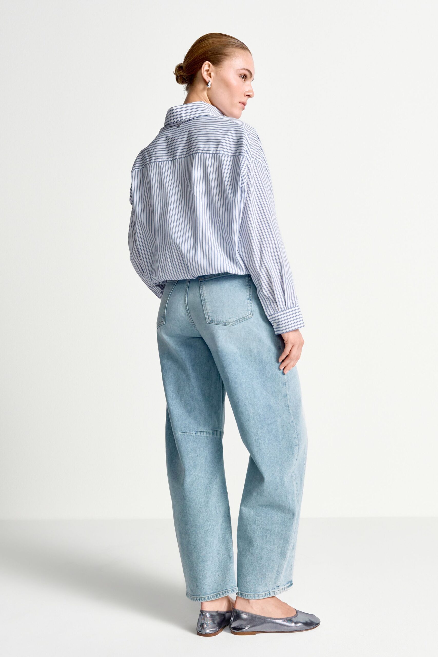 Rich & Royal Cotton Striped Balloon Blouse – Bild 3