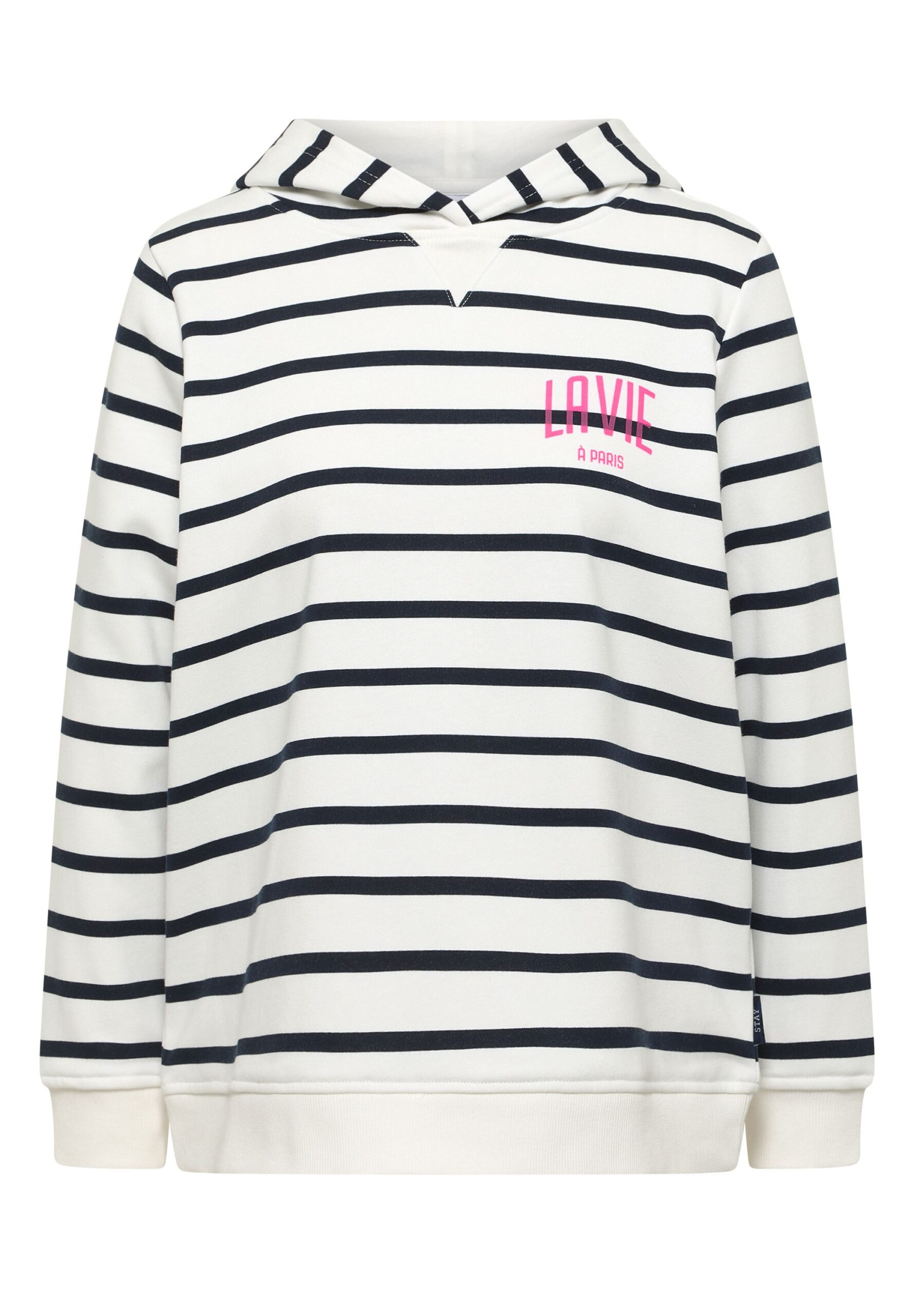 CECIL Striped Hoody mit Brustprint
