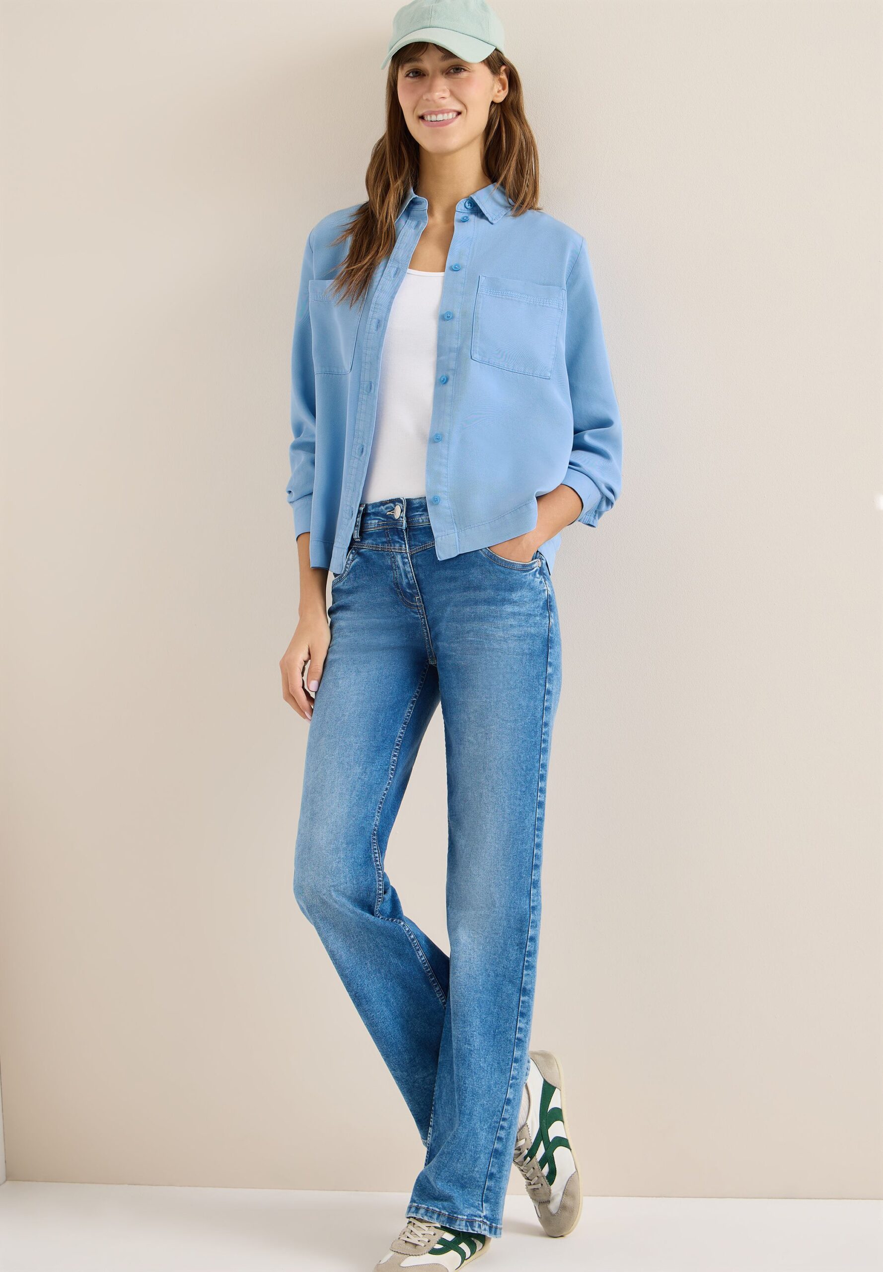 CECIL Colored Denim Bluse – Bild 2