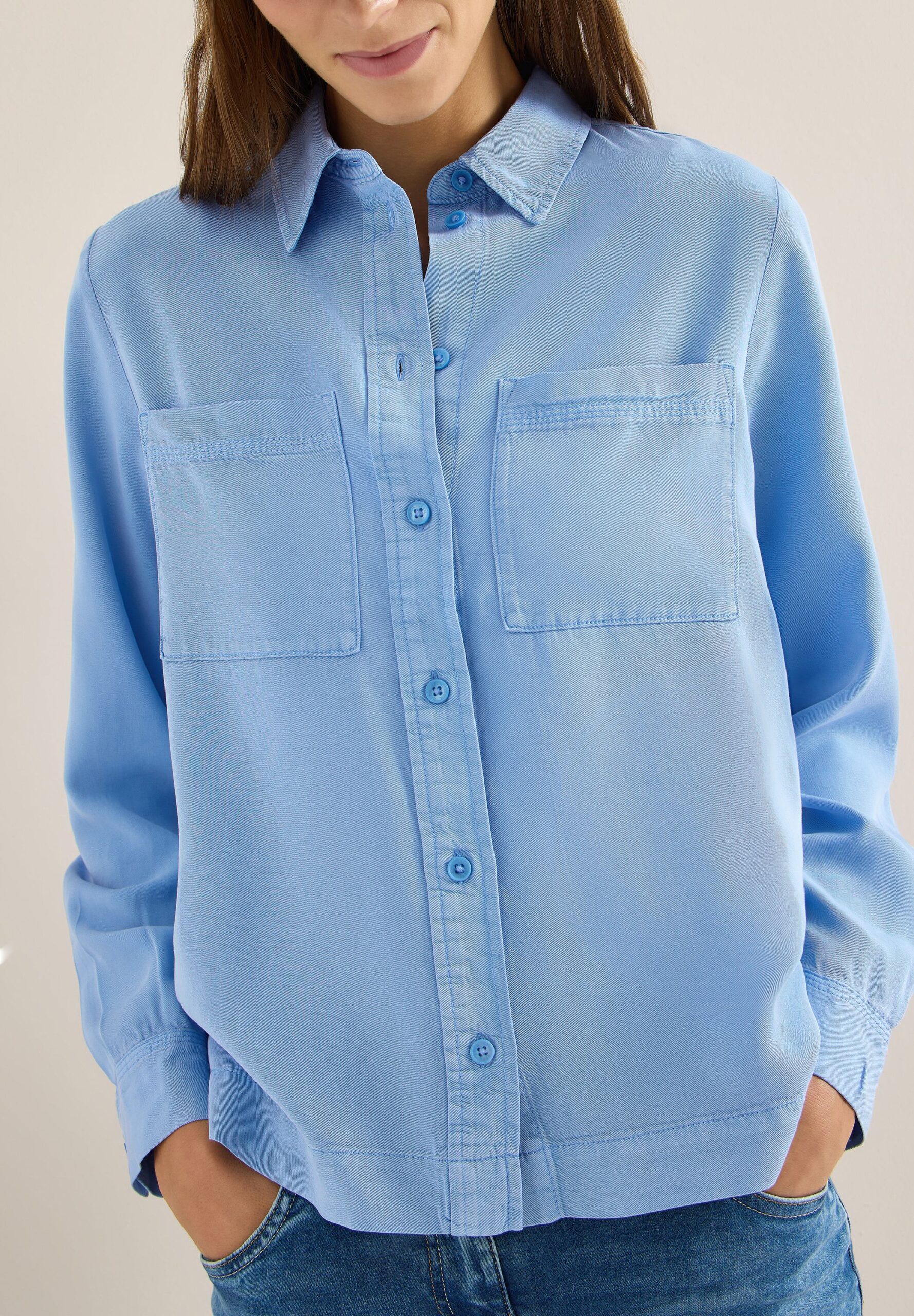 CECIL Colored Denim Bluse – Bild 5