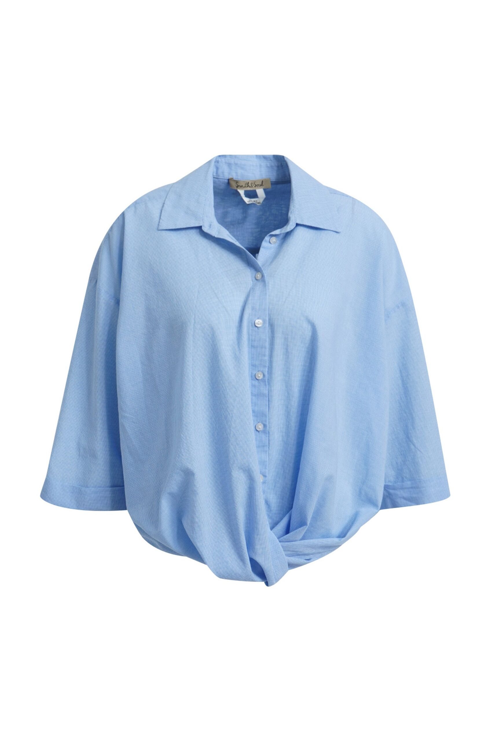 Smith&Soul Vichy Check Knot Blouse