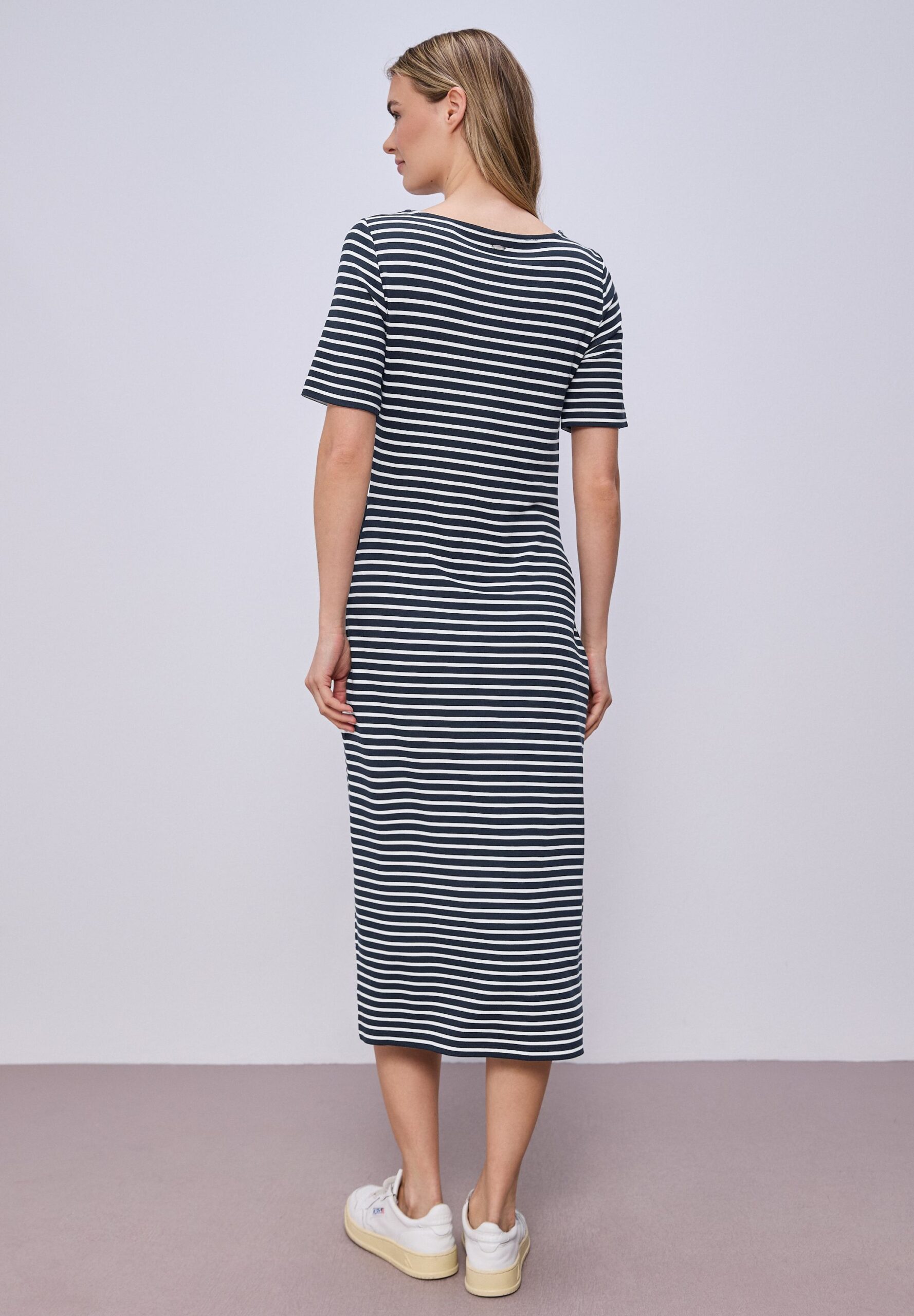 Street One Gestreiftes Kleid mit Knotendetail – Bild 6