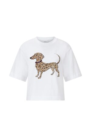 Rich & Royal Gentle Fit T-Shirt mit Dog Print