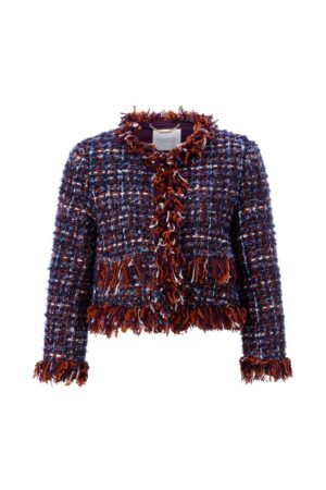Rich & Royal Fringed Boucle Jacket