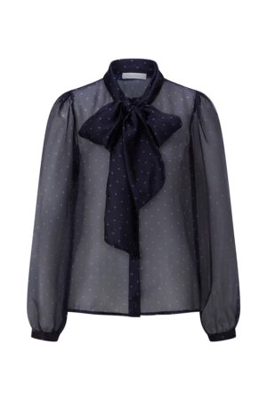 Rich & Royal Chiffonbluse mit Schleife