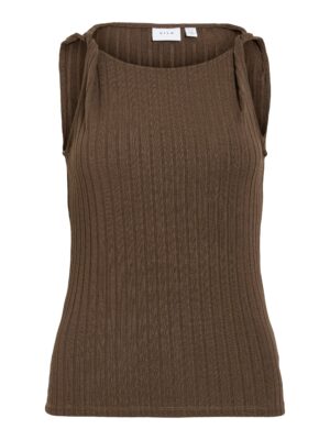 VILA O-Neck Top ohne Ärmel