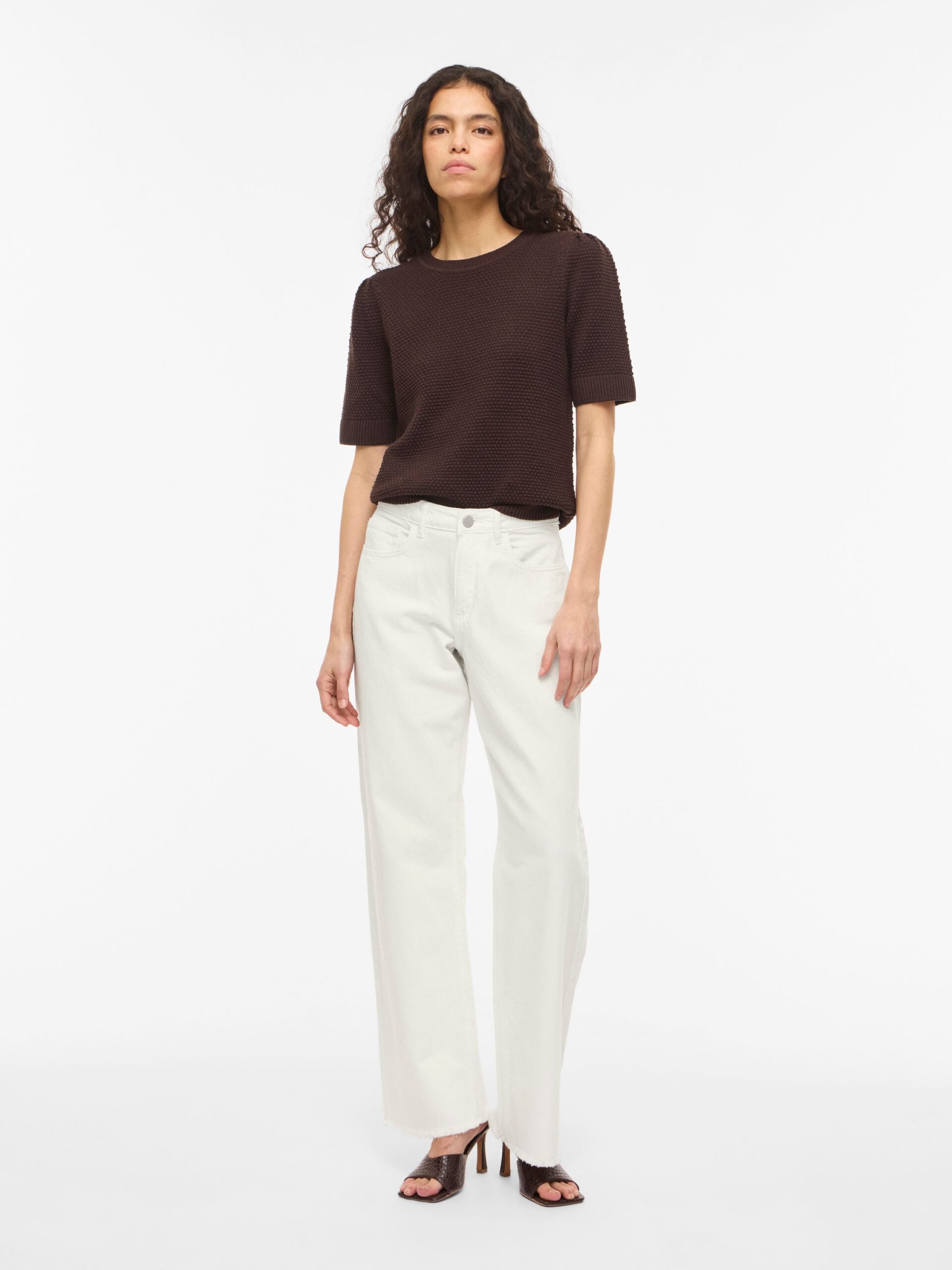 VILA RW Wide Jeans White – Bild 2