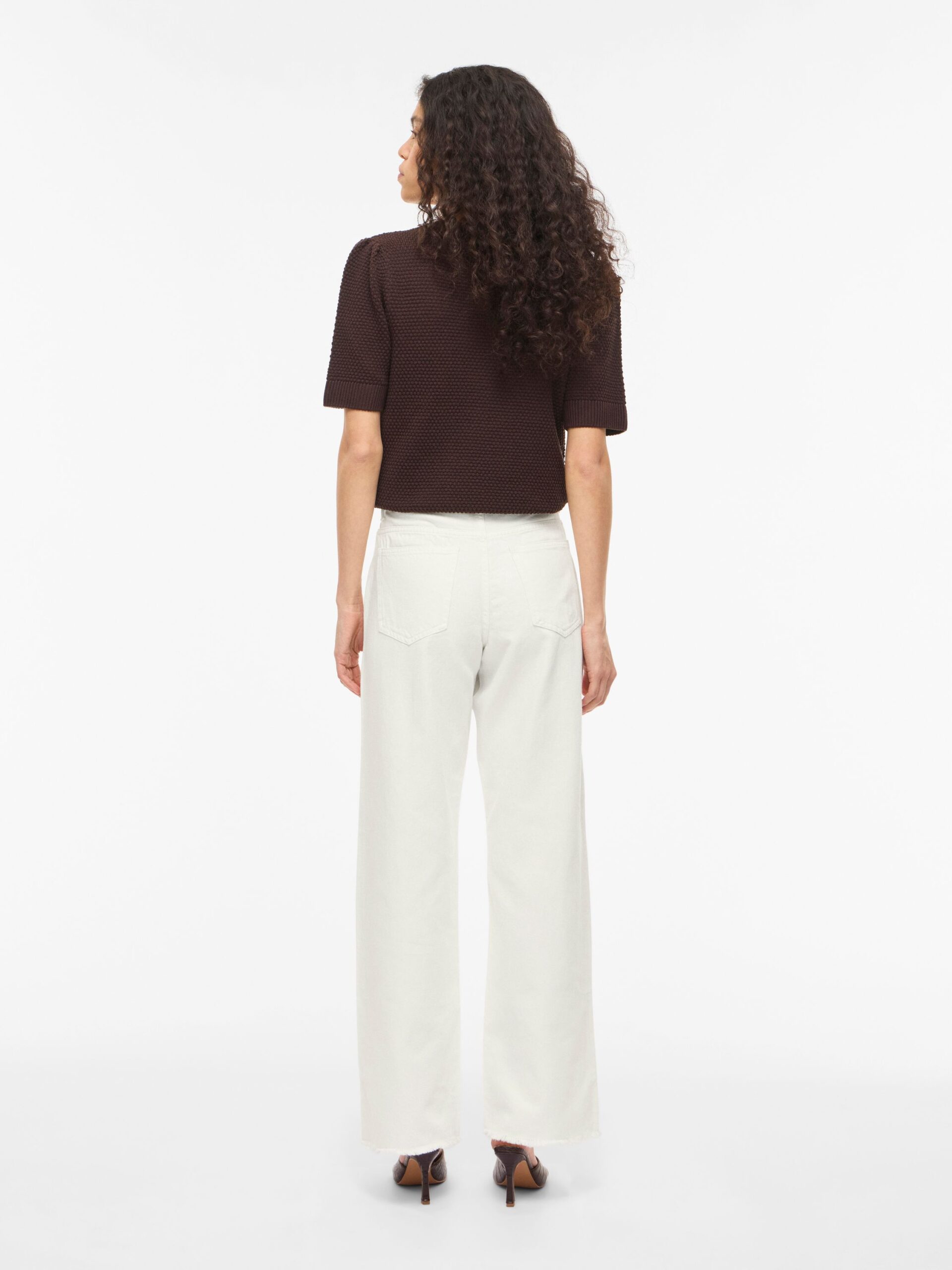 VILA RW Wide Jeans White – Bild 5