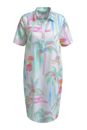 milano italy Shirtdress mit halblangen Ärmeln