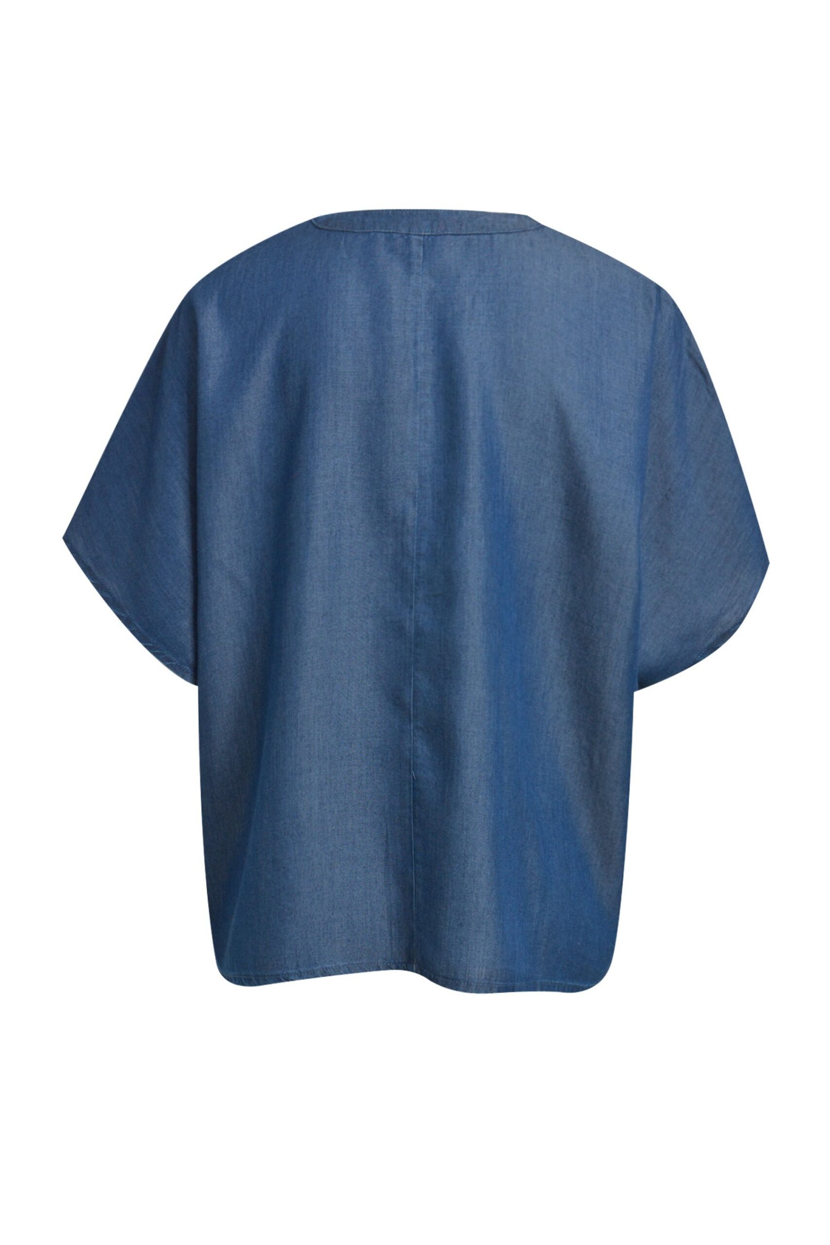 milano italy Oversized Bluse mit Stehkragen und Rüschen