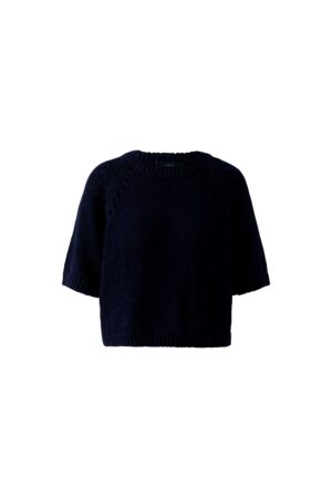 Oui Pullover mit Zopfmuster