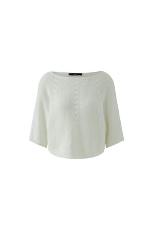 Oui Pullover mit Zopfdetail