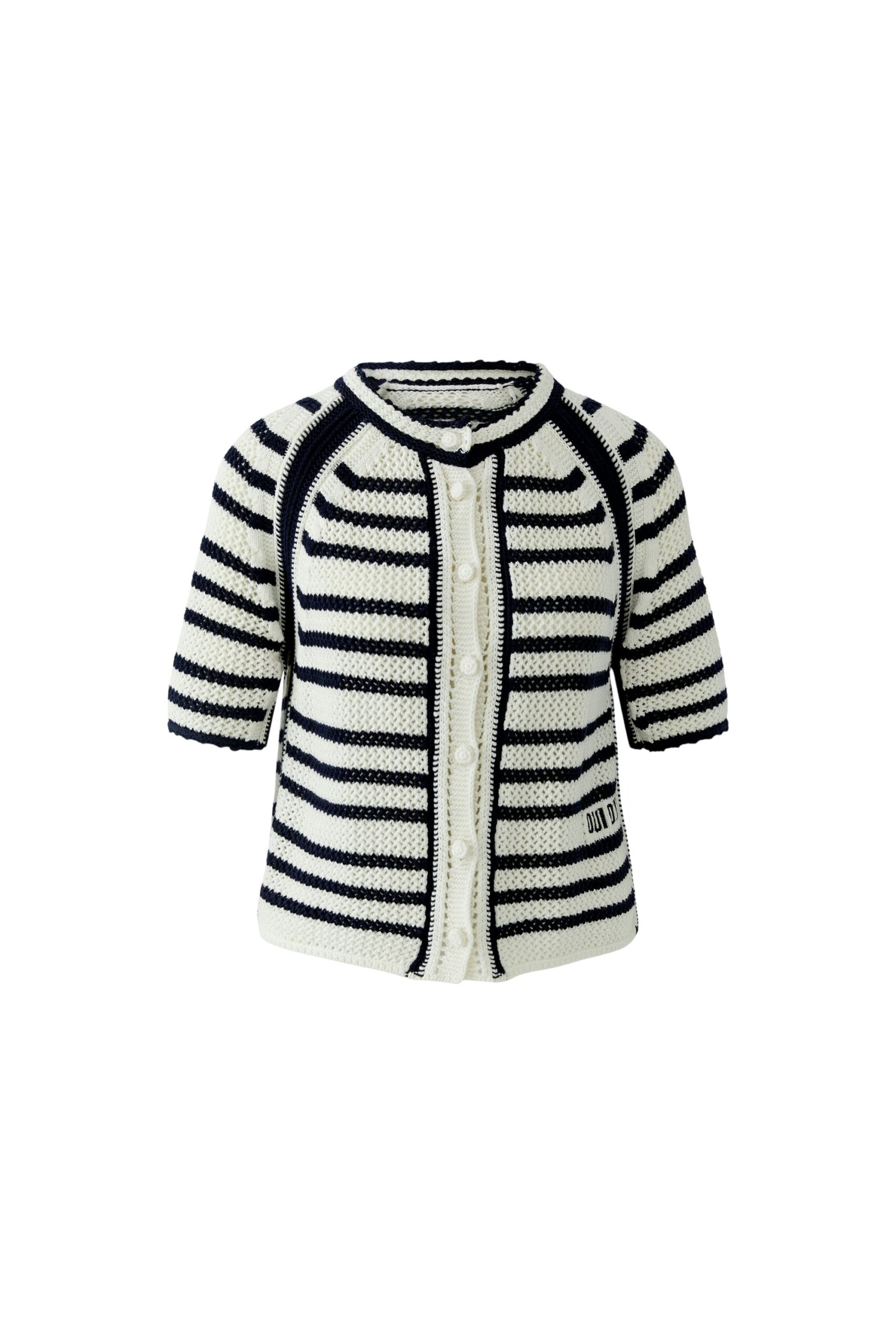 Oui Strickjacke in Häkeloptik