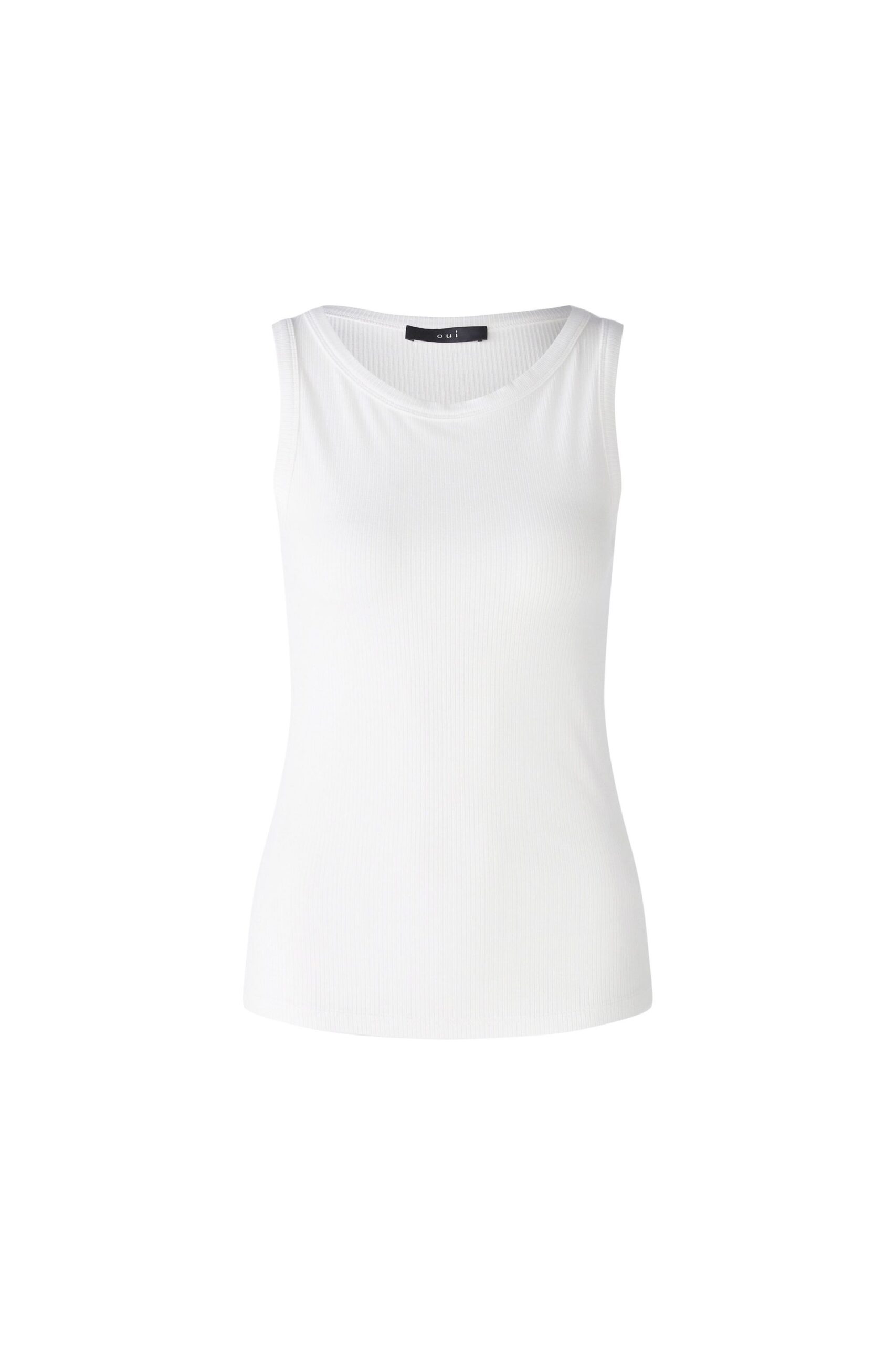 Oui Elastisches Viskose-Rippe Top – Bild 7