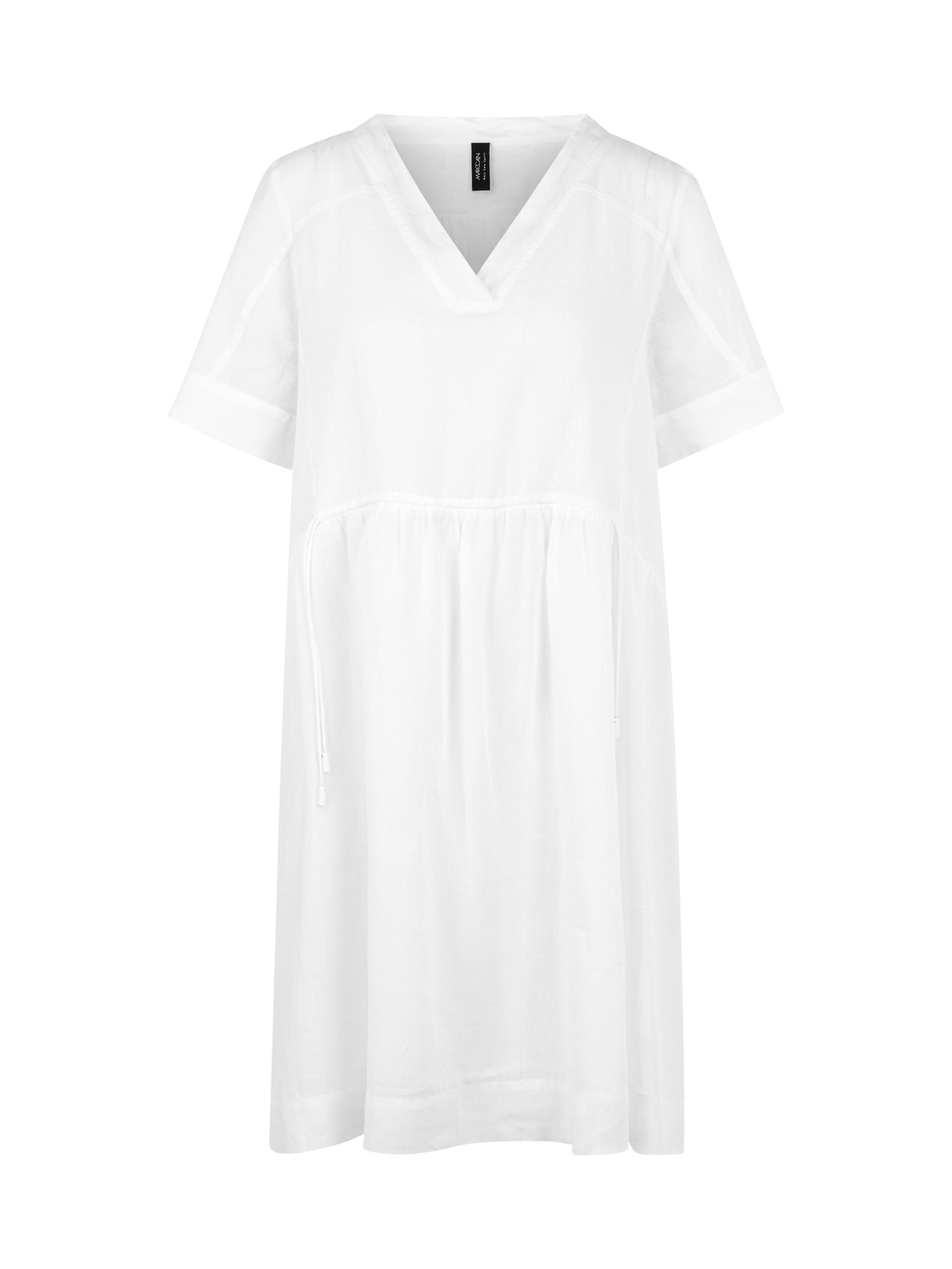 Marc Cain Sports Kurzarmkleid aus Ramie mit Fransen