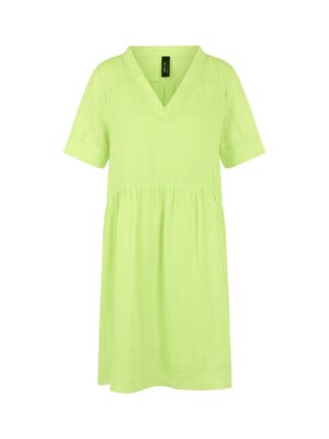 Marc Cain Sports Kurzarmkleid aus Ramie mit Fransen