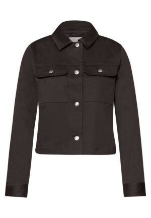 Street One Overshirt im Slik-Look mit Knopfleiste