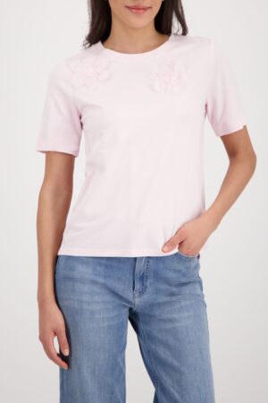 monari T-Shirt mit 3D-Blumen