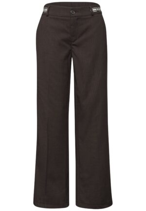 Street One Straight Leg Hose mit Gürteldetails