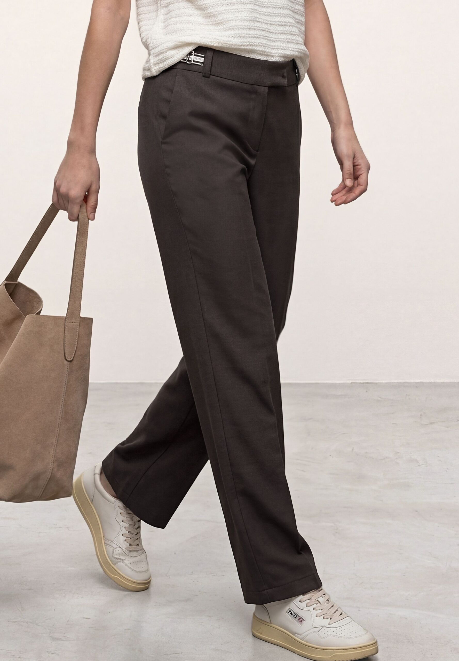 Street One Straight Leg Hose mit Gürteldetails – Bild 4