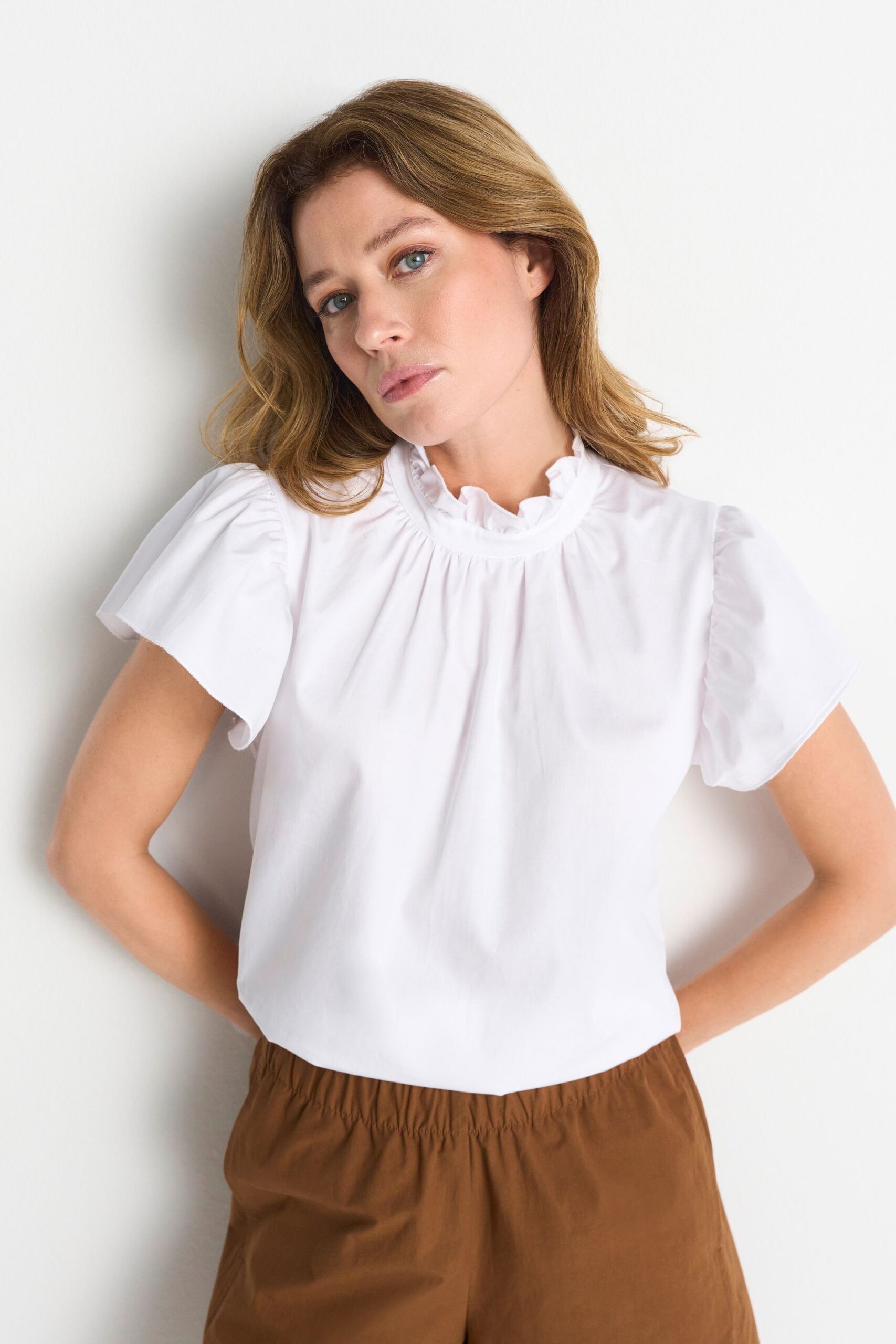 Rich & Royal Ruffle Cotton Blouse – Bild 5