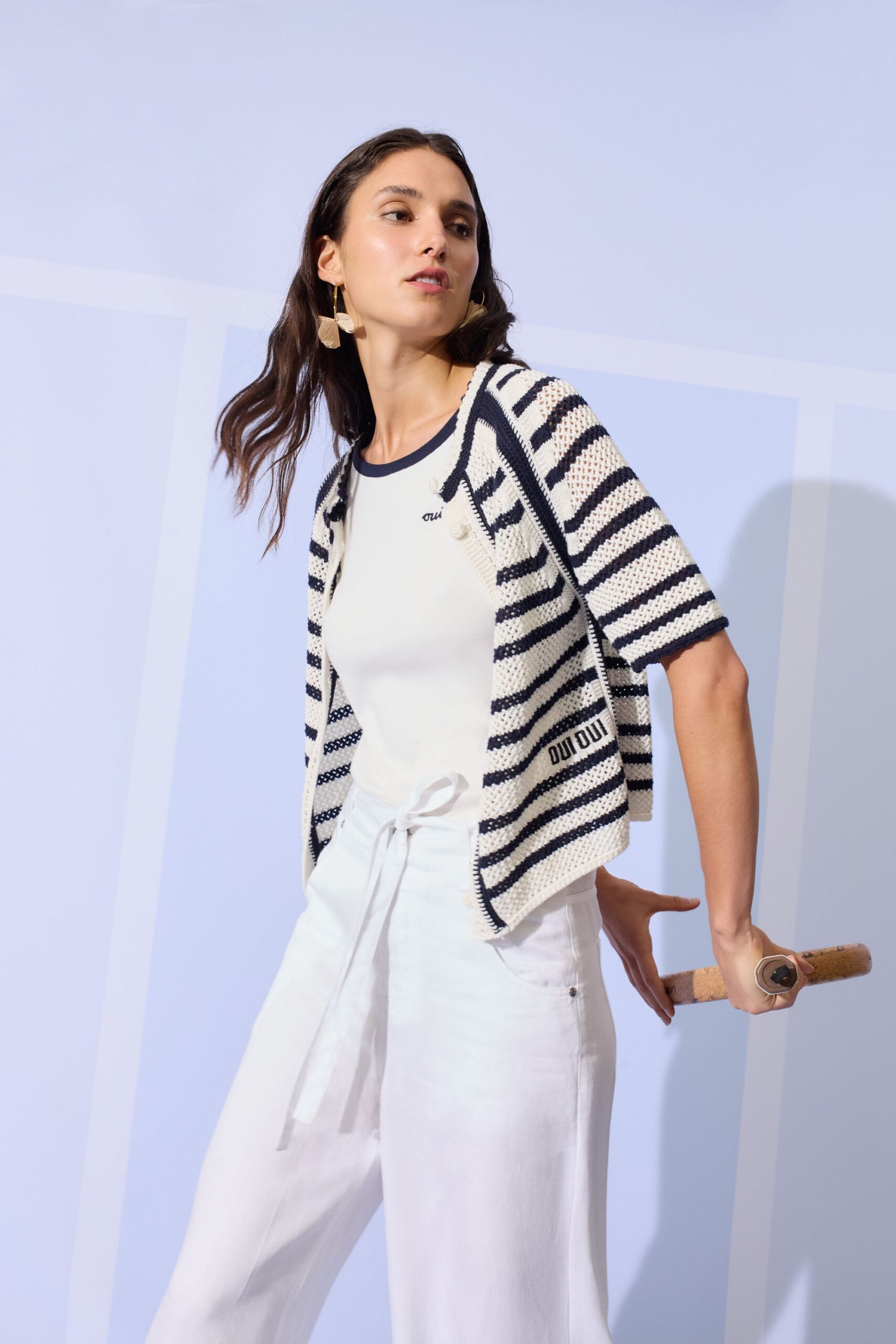 Oui Strickjacke in Häkeloptik – Bild 7