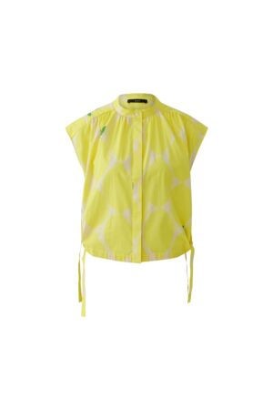 Oui Bluse mit Zitronendruck