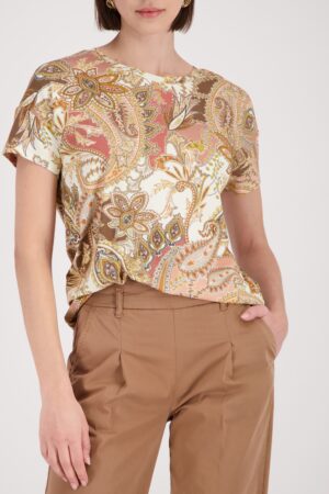 monari T-Shirt mit Paisleymuster