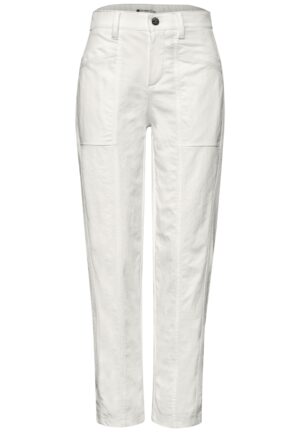 Street One High Waist Barrel Leg Hose im Casual Fit