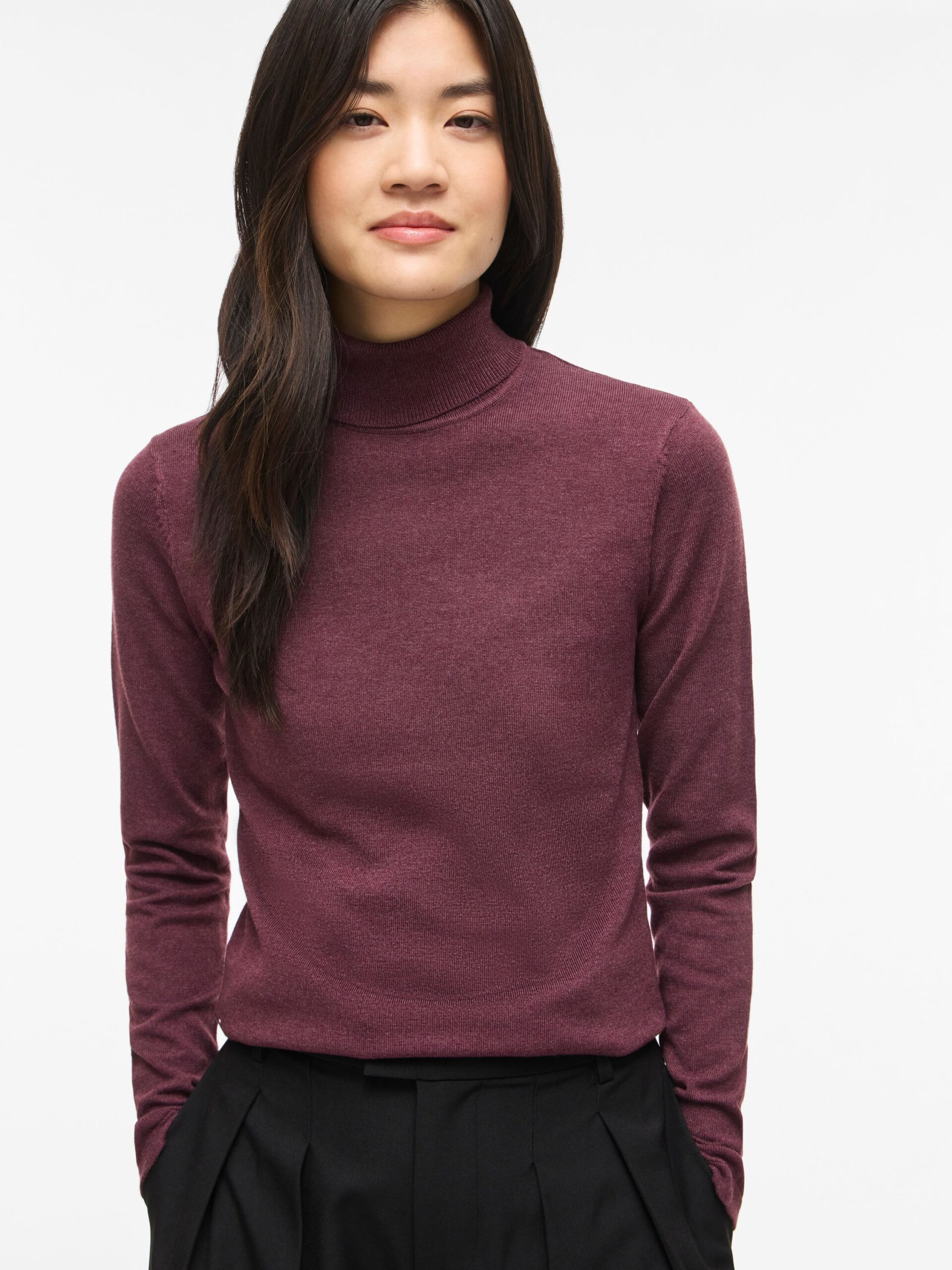 VILA Rollkragen Strickpullover mit Langarm – Bild 5