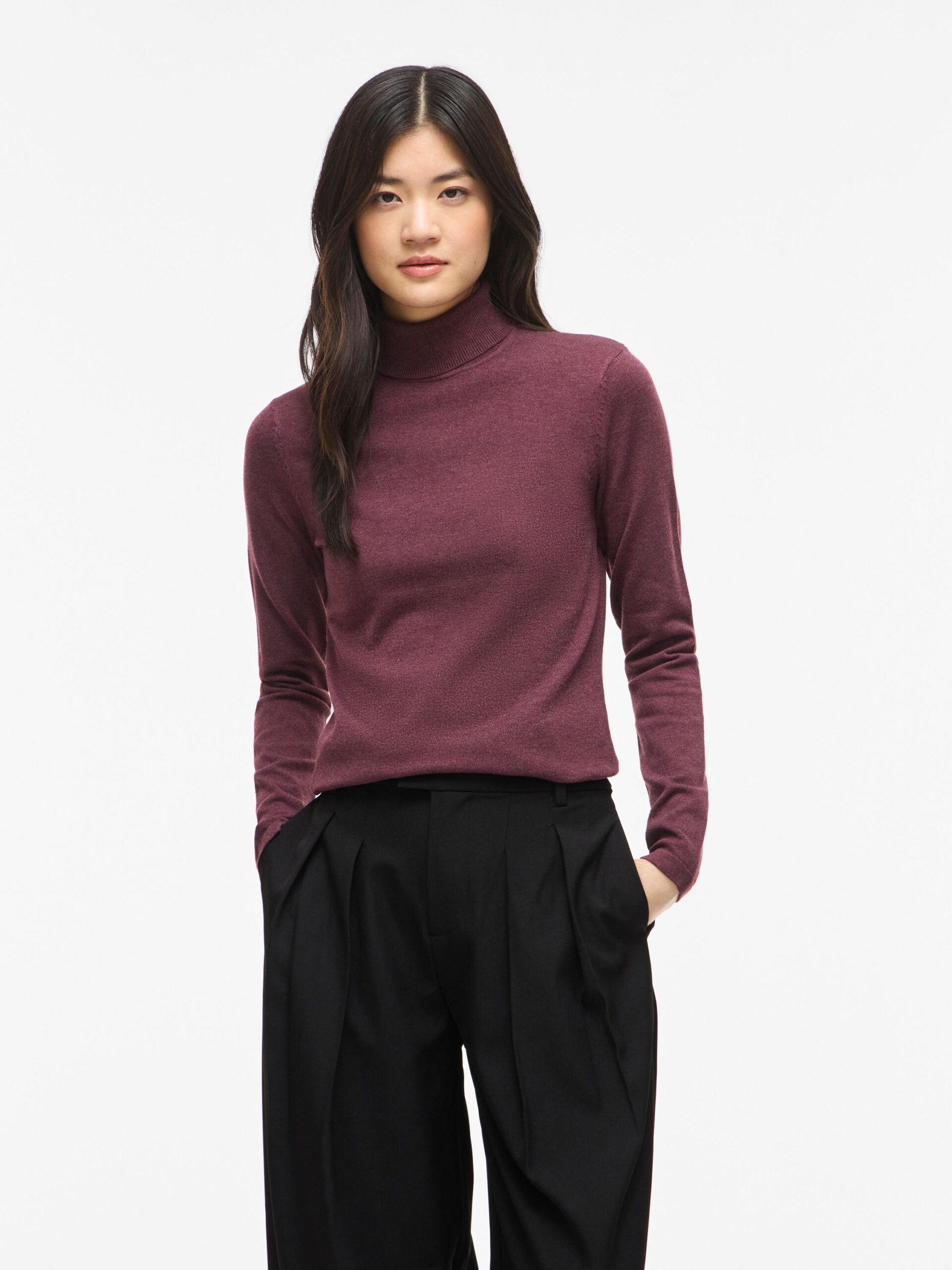 VILA Rollkragen Strickpullover mit Langarm – Bild 3
