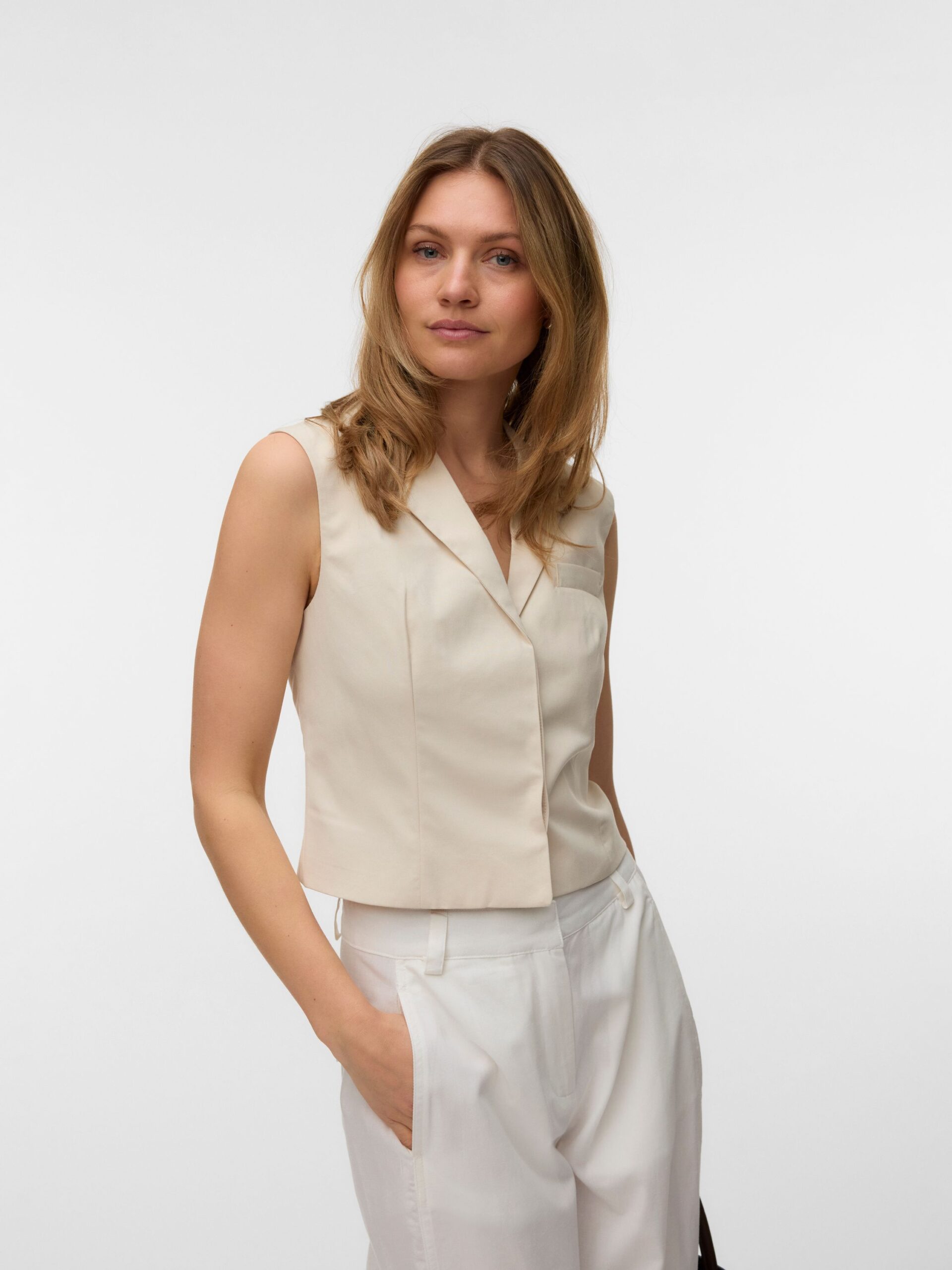 VERO MODA Bluse VMNILLE SL WAISTCOAT – Bild 4