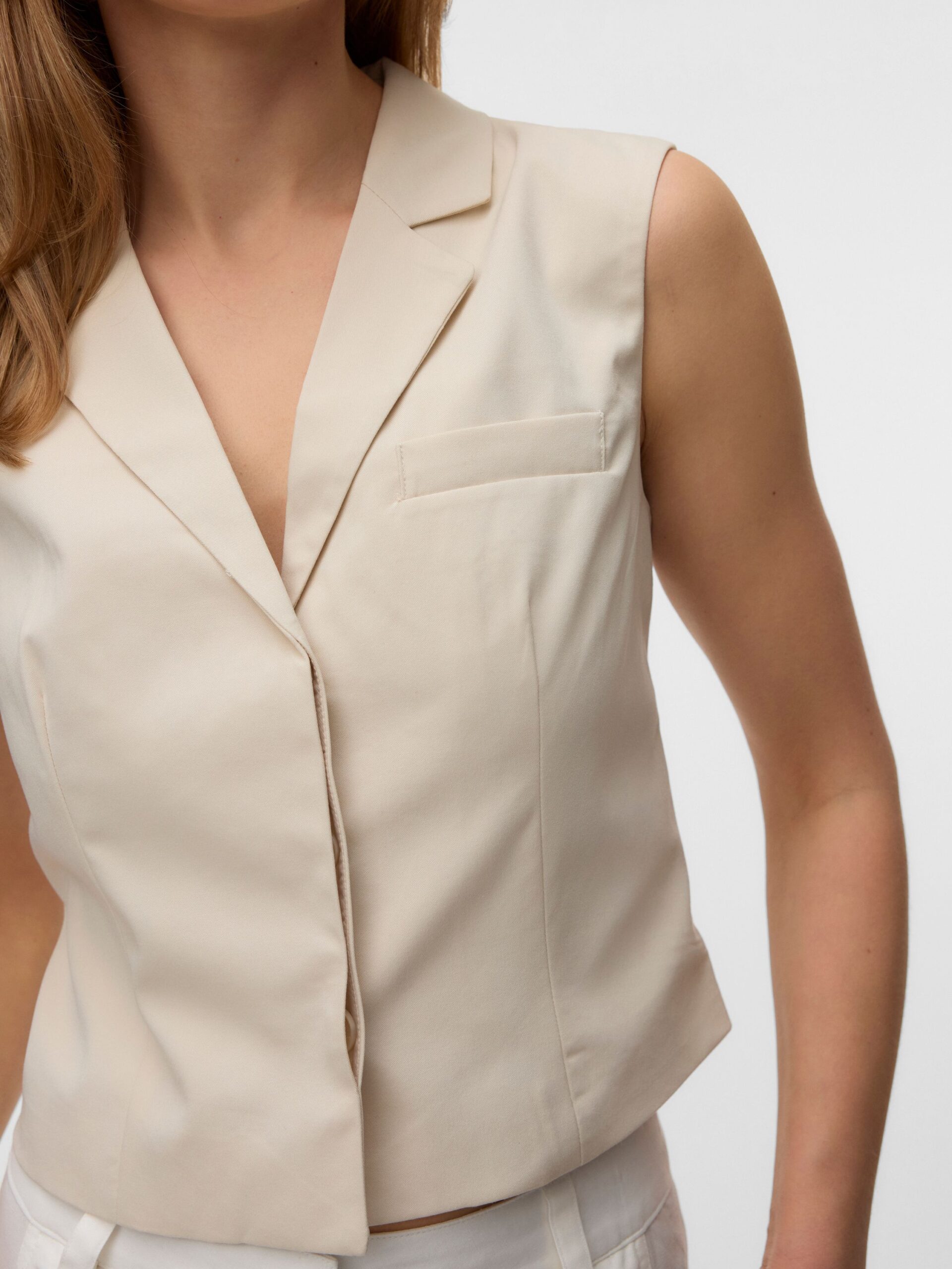 VERO MODA Bluse VMNILLE SL WAISTCOAT – Bild 5